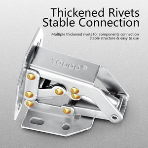 อุปกรณ์ฮาร์ดแวร์เฟอร์นิเจอร์แบบซ่อน <span class=keywords><strong>YOUDO</strong></span> บานพับเหล็กแบบไฮดรอลิกสำหรับตู้ครัว บ้าน หรือสำนักงาน - Product Image 5