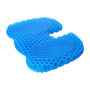 ऑफिस चेयर कार सीट कूलिंग एग सीट कुशन के लिए नया डिज़ाइन कम्फर्ट सॉफ्ट स्क्वायर हनीकॉम्ब एग जेल सीट कुशन जेल सिटर - Product Image 1