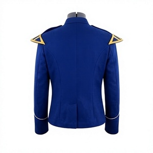 Veste doublette d'hiver bleue style écossais, faite main, tunique formelle, uniforme de fanfare pour homme, vêtement d'extérieur, 100% laine imperméable - Product Image 2
