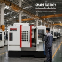 Centre d'usinage vertical CNC compact certifié CE avec garantie d'un an pour l'usinage général des métaux