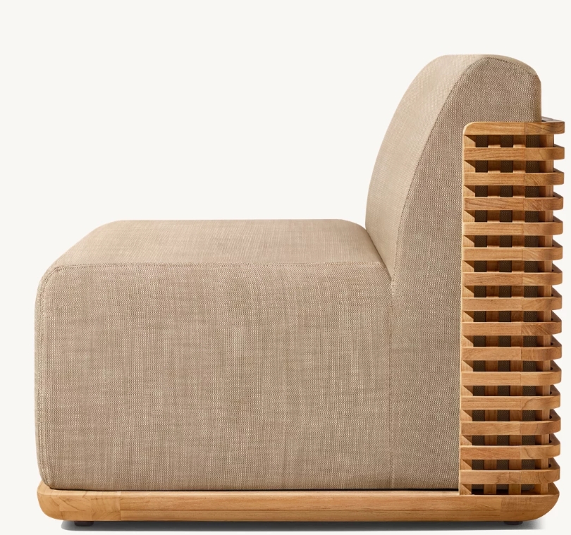 Modern Patio Outdoor Hotel Furniture Teak Wood Sofa Set Designs For Living Trelica Teak Lounge Chair