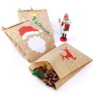 ถุงกระดาษคราฟท์สีน้ำตาลรีไซเคิลได้สำหรับขายส่ง ป้องกันความชื้นและคราบไขมัน สำหรับใส่อาหารกลับบ้าน โลโก้สั่งทำได้ เหมาะสำหรับไก่ทอด - Product Image 3