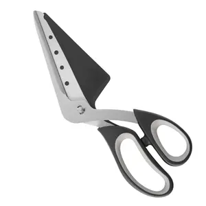Stainless Steel Pizza Scissors Pizza Cutter with Ultra Sharp Detachable Blade and Ergonomic Soft Grip One-Handed Operation