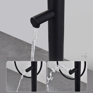<span class=keywords><strong>Douche</strong></span> extérieure autoportante en acier inoxydable de qualité marine 316 avec lavabo pour les pieds, adaptée pour la cour, la plage, le bord de la piscine et le <span class=keywords><strong>jardin</strong></span>, utilisation en extérieur - Product Image 3