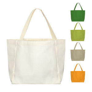 Eco Friendly Canvas Tote <b>Bag</b> <b>Large</b> Size With Long Handles Custom Logo Cotton Tote Reusable <b>Shopping</b> <b>Bag</b> for College Travel - Product Image 5