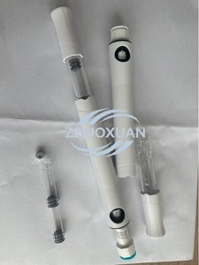 Cuerpo de bolígrafo de vidrio duradero de doble cámara al por mayor con tapa de plástico y cartucho de dosificación, incluye cartucho de 4 ml - Product Image 6