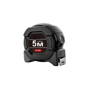 Cinta Métrica Fluorescente de Tecnología Negra 5M x 19mm con Botón de Retorno Automático, Métrica, para Decoración del Hogar e Industrial - Product Image 1