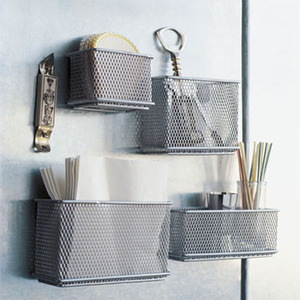 Treillis métallique Magnétique Panier De Rangement Poubelle Caddy Conteneur Bureau Plateau Organisateur de Fournitures De Bureau - Product Image 4