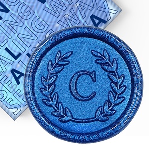Produsen kustom Logo timbul Label cap lilin lilin api stiker segel untuk amplop segel - Product Image 2