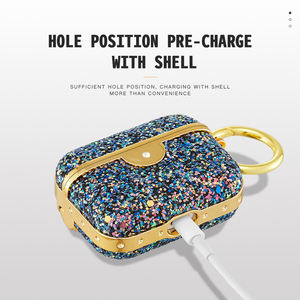 Paillettes antichoc de mode de luxe bling pour étui airpod étui pour écouteurs étui earpod <span class=keywords><strong>pro</strong></span> <span class=keywords><strong>2</strong></span> génération - Product Image 2