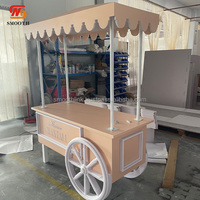 Chariot de vente ambulante personnalisé pour événements, café, mariage, chariot à bonbons mobile avec logo, vente en gros d'usine