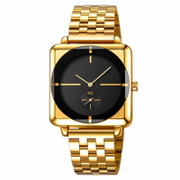 Montre de luxe Shikemei à bracelet en acier, cadran secondaire séparé, design à deux aiguilles, style décontracté et professionnel, étanche