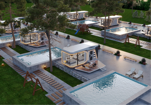 เราจุ่มร้อนโครงเหล็กชุบสังกะสีอลูมิเนียมแบบแยกส่วนพื้นที่แคปซูลบ้านเคลื่อน<span class=keywords><strong>ย้าย</strong></span>เฟอร์นิเจอร์โรงแรมใน<span class=keywords><strong>บ้าน</strong></span> - Product Image 6