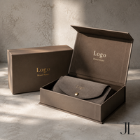 Boîtes en papier de luxe pour lunettes, logo personnalisé imprimé, étui rigide en carton pour lunettes, emballage haut de gamme pour lunettes, boîte cadeau pour la vente au détail