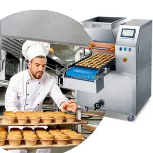 Tiết kiệm chi phí lao động đầy đủ tự động Cup Cake Making Machine Mascarpone chiffon bánh gửi tiền máy ăn trưa hộp bánh