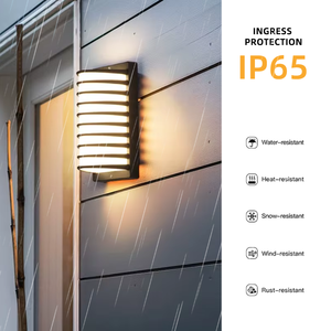 Lámpara <span class=keywords><strong>de</strong></span> Pared Exterior Moderna y Minimalista, Cuerpo <span class=keywords><strong>de</strong></span> Aleación <span class=keywords><strong>de</strong></span> Aluminio Fundido, Lente <span class=keywords><strong>de</strong></span> PC Blanca Difusa, Luz Ultrabrillante para Patio, Balcón <span class=keywords><strong>de</strong></span> Villa - Product Image 2