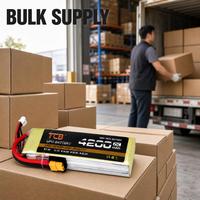 Batterie LiPo TCB améliorée 4200mAh 2S-8S 7.4V-29.6V 25C 35C 40C 45C pour drone RC EDF, jouet RC, modèle de batterie LiPo