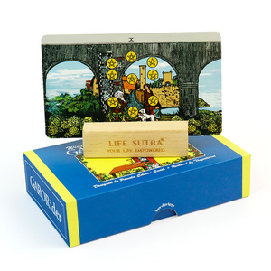 Caja con Tapa y Base para Cartas de <span class=keywords><strong>Tarot</strong></span> Horizontales con Guía, Impresión Personalizada al por Mayor, Mazo de Cartas de <span class=keywords><strong>Tarot</strong></span> Personalizadas - Product Image 4