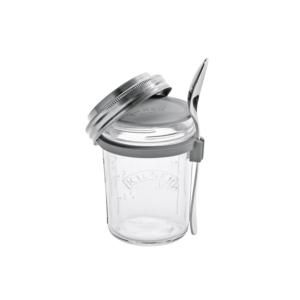 Kilner <b>Breakfast</b> Glass <b>Set</b> 3 Piece With Spoon For Storage And Serving - Product Image 1