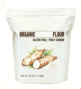 Almidón de Tapioca Orgánico 100% Puro, Sin Gluten, Sin OMG, Harina de Yuca de Grado Alimenticio, Venta al Por Mayor - Product Image 1