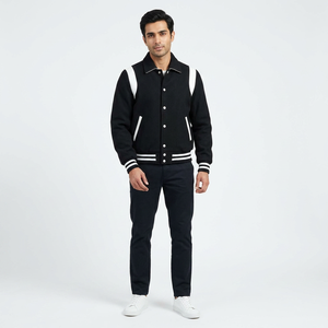 FINER THREADS Blouson universitaire pour homme Independence Parade, broderie patriotique, personnalisable pour événements célébrations, 100% coton - Product Image 1