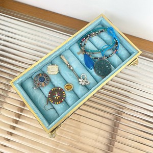 Nouveau présentoir créatif en résine pour bijoux, motif Concubine Impériale bleue, avec cadre en fer pour boucles d'oreilles et colliers - Product Image 4