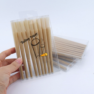 Wholesale boxed 109MM classic <b>brown</b> cigarette <b>paper</b> custom logo unbleached conical <b>roll</b> <b>paper</b> - Product Image 1