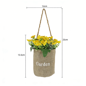 Decoración de Flores Artificiales de <span class=keywords><strong>Aglaia</strong></span> al por Mayor con Bolsa de Yute y Cuerda para Colgar, Flores Artificiales para Arreglos del Hogar y Adornos - Product Image 6