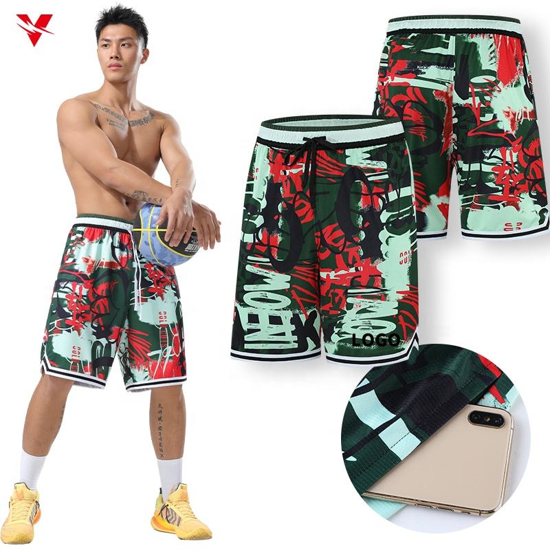 Summer Men Mesh Basketball Shorts Quick Dry Short Basketball Plus