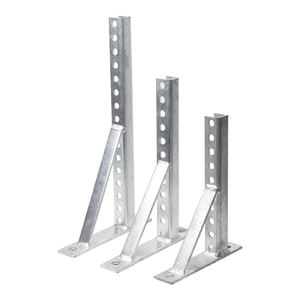 Supports cantilever galvanisés à chaud de 350 mm de longueur, norme ASTM Q235, plaque murale soudée, profil en U - Product Image 1