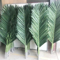 Feuilles artificielles tropicales pour intérieur et extérieur, en promotion, grandes feuilles de palmier décoratives, feuilles de cocotier