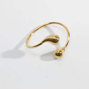 Yuhui Titanium Steel Bangle Water Drop Shape 18K Gold Plated <b>Adjustable</b> Women's Jewelry Party Fashion <b>Bracelet</b> - Product Image 4