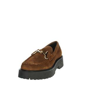 Mocassins en cuir pour femmes Cinzia Soft, semelle épaisse, daim marron - Product Image 5