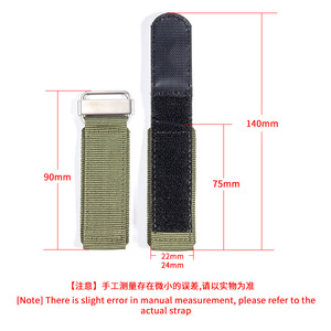 Bracelet de montre en nylon Velcro <span class=keywords><strong>BR</strong></span>, robuste, pour l'extérieur, 24 mm, adapté aux montres Bubbon Dahai Bellas Bell Ross - Product Image 5