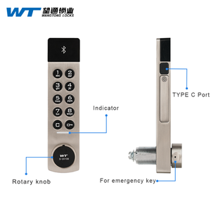Tastiera digitale Password mobili di stoccaggio armadio cassetto rotazione armadio serratura aperta - Product Image 4