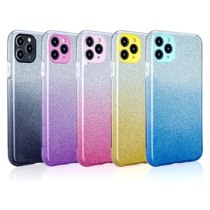 3 <span class=keywords><strong>en</strong></span> 1 Gradiente Color Bling de papel brillo suave tpu pc caja del teléfono caso de la cubierta para Iphone/11/11pro/11pro. - Product Image 6