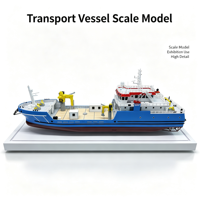 Maquette de navire de transport offshore pour hall d'exposition et vitrine de salon professionnel