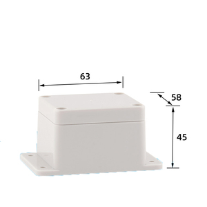 45*58*63mm ABS waterproof electrical junction box ip66 waterproof switch enclosure box with ear
