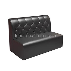 Ensemble de banquettes capitonnées en cuir PU de luxe avec table en marbre noir pour discothèque, bar, <span class=keywords><strong>salon</strong></span>, usage commercial - Product Image 6