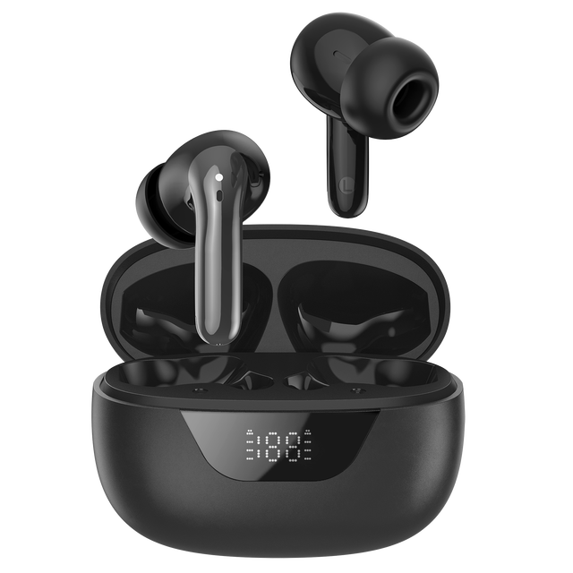 HE-008A Waterproof Wireless ANC&ENC In-Ear TWS Earbuds for 5.3 JL Chipset LED Battery Indicator