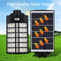 Lampadaire Solaire LED Tout-en-Un Professionnel 600W 800W 1000W IP65 ABS, Éclairage Extérieur avec Garantie 1 An et Faisceau 270°