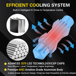 Ampoule LED 36mm 6411 6418 C10W 3570 Chipset GSP Blanc Froid 6500K <span class=keywords><strong>pour</strong></span> Pare-Soleil, Miroir de Courtoisie, Éclairage de Marchepied et de Porte 12V-60V - Product Image 3