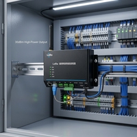 Contrôleur IoT industriel LoRa longue portée 30 dBm avec 2 entrées numériques, 2 sorties numériques, sortie relais, boîtier en aluminium, équipement de surveillance à distance SX1268