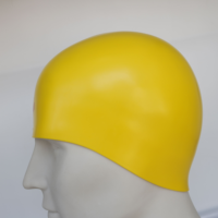 Bonnet de bain en silicone Conception aérodynamique de style casque 3D avec qualité de compétition professionnelle-Doux et imperméable