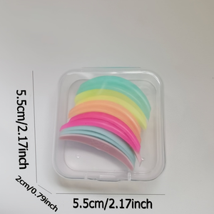 12 piezas/caja Protectores de Silicona Coloridos <span class=keywords><strong>para</strong></span> Lifting de <span class=keywords><strong>Pestañas</strong></span>, Rizador de <span class=keywords><strong>Pestañas</strong></span> 2 en 1, Lifting y Tinte Rápido, 5-8 Minutos, Sin Olor, Maquillaje - Product Image 4