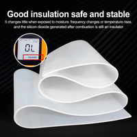 Feuille de caoutchouc de silicone naturel ultra-transparente, souple, fine, haute transparence, bonne élasticité, en rouleau, feuille de silicone transparente ultra-solide
