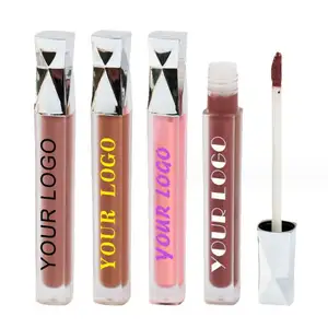 High Quality Create Your Own Brand Lipgloss moisturizing long lasting glitter shimmer lipgloss matte liquid lipstick