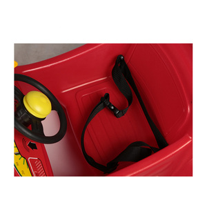 Fun Cartoon Kids <b>Shopping</b> <b>Trolley</b> Supermarket <b>Toy</b> Car Cart with Safety Belt and Large Rear Mesh Basket - Product Image 3
