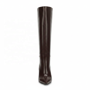 <span class=keywords><strong>Bottes</strong></span> hautes de cow-boy occidentales pour femmes Moncheer, bout pointu, talon aiguille, détails dorés, antidérapantes, élégantes, à talons hauts - Product Image 3