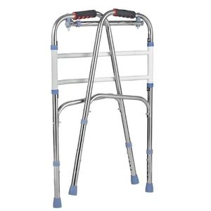 Shlai Stainless Steel Walking Aid 74-84cm Height Adjustable For <b>Elderly</b> Support - Product Image 2